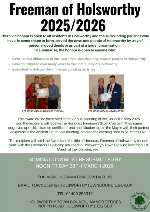 Freeman Advert 202526