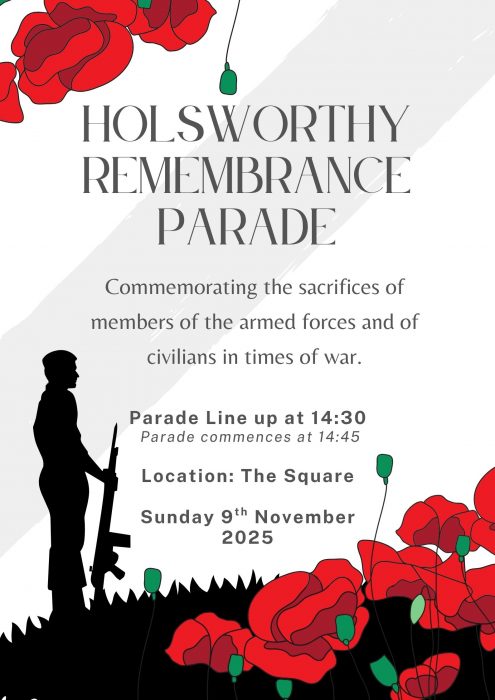 Remembrance PArade Poster - 9th November 2025, the Square.