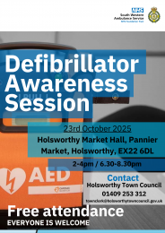 Defib training poster