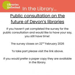 Holsworthy Library's Consultation poster.