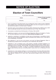 Notice of Holsworthy Town Council Election